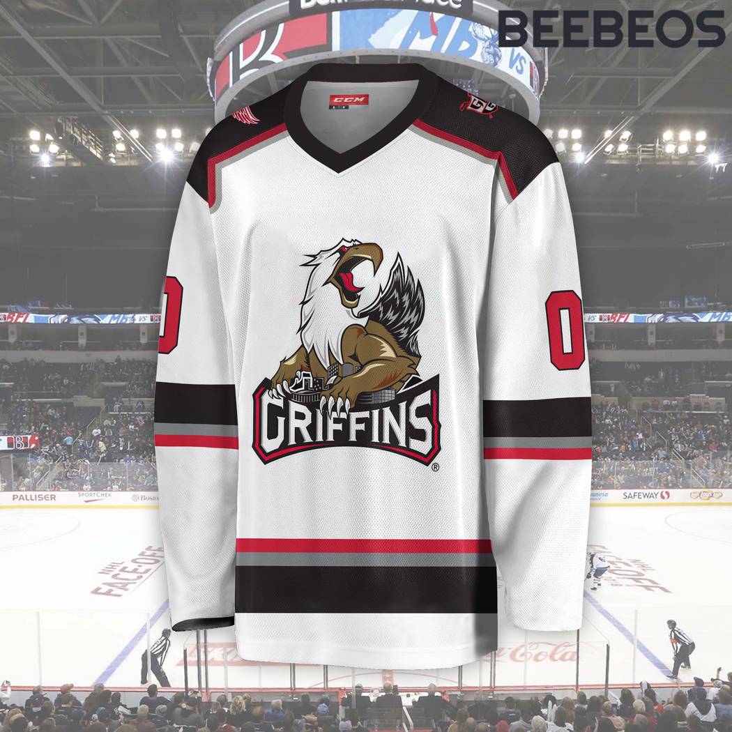 AHL Grand Rapids Griffins White Hockey Jersey