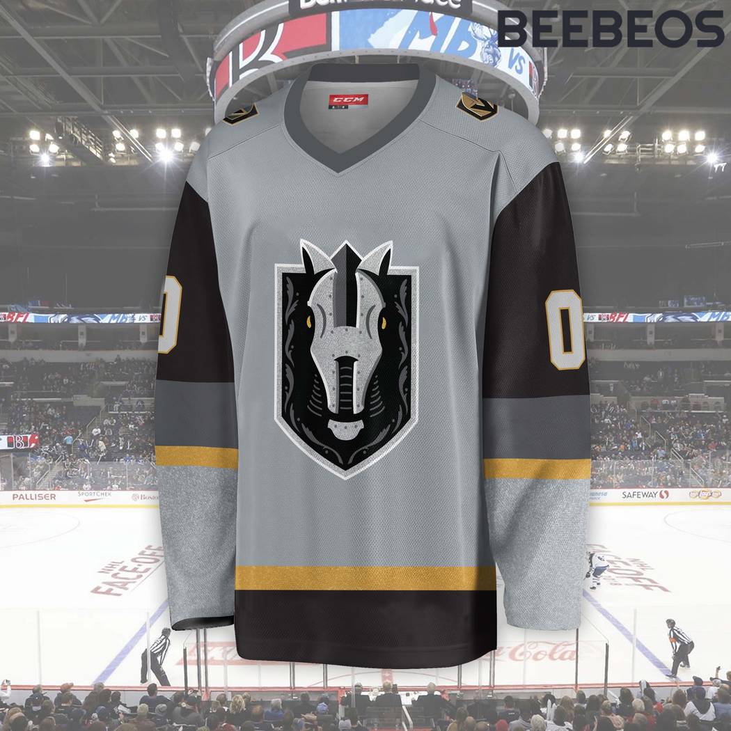 AHL Henderson Silver Knights Grey Hockey Jersey