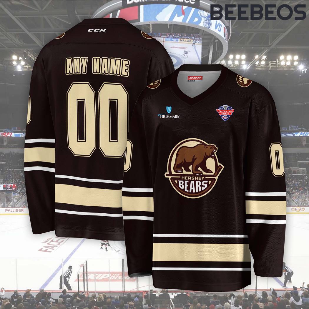 AHL Hershey Bears Black Hockey Jersey