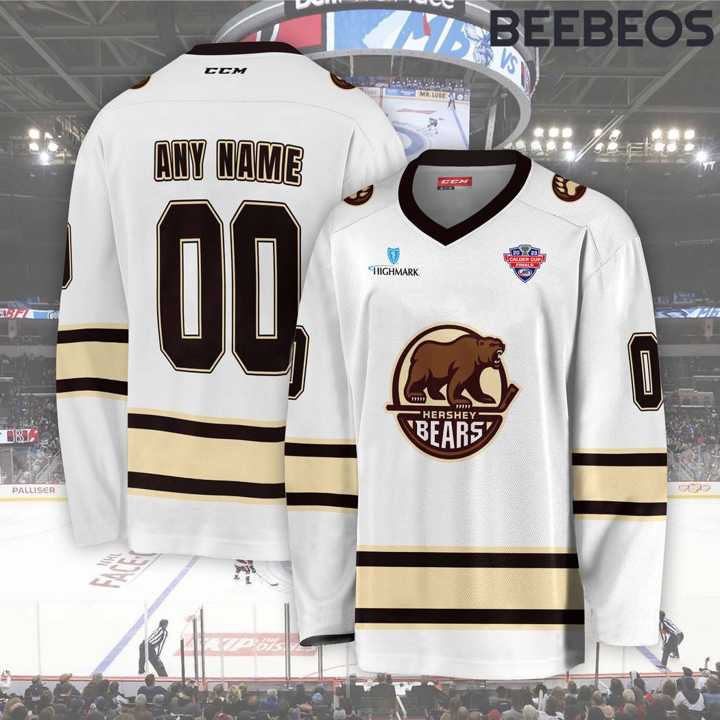 AHL Hershey Bears White Hockey Jersey