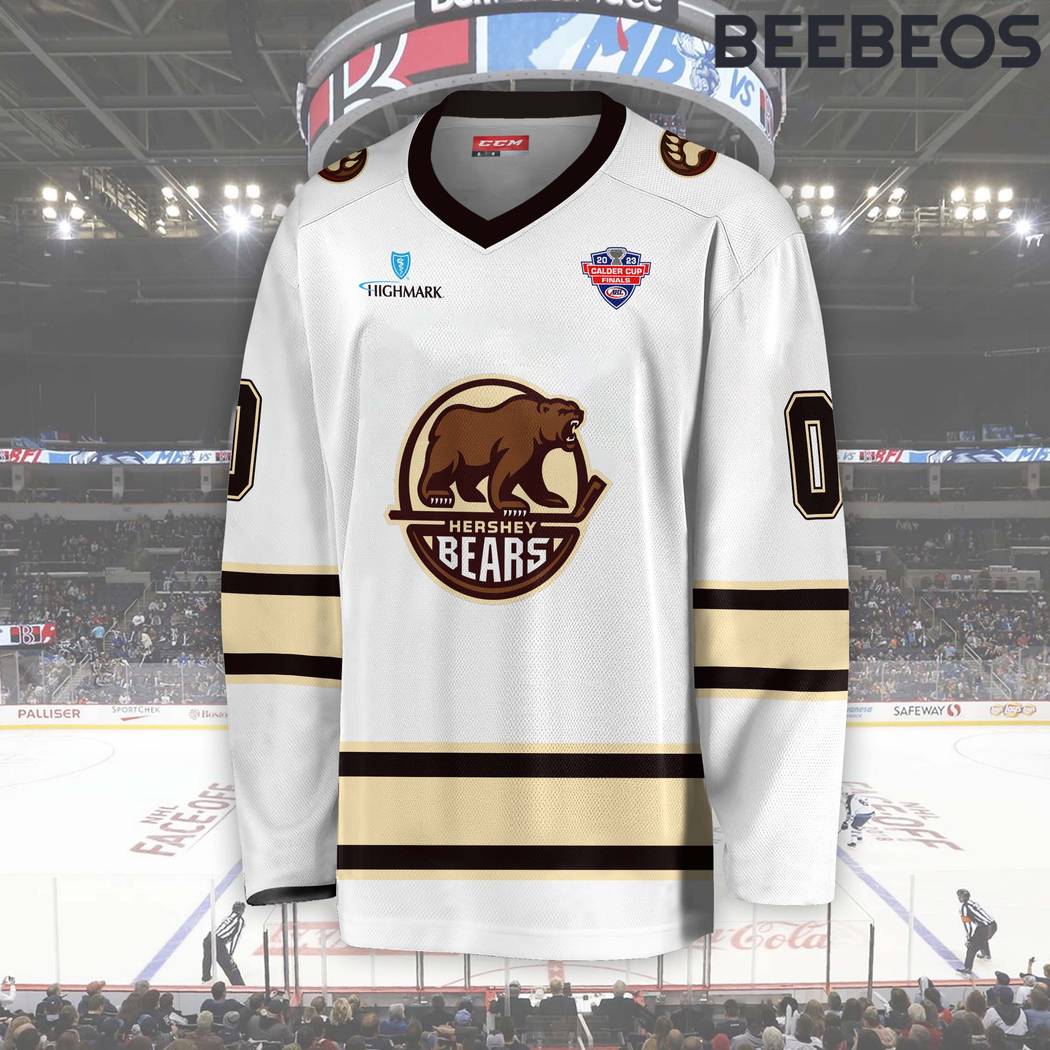 AHL Hershey Bears White Hockey Jersey