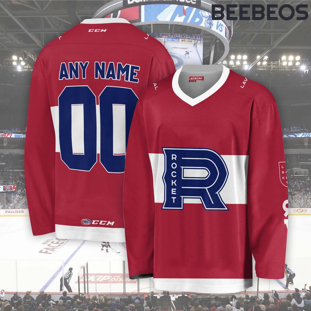 AHL Laval Rocket Red Hockey Jersey