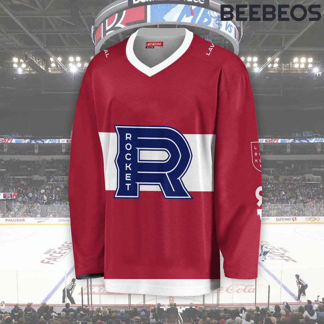 AHL Laval Rocket Red Hockey Jersey