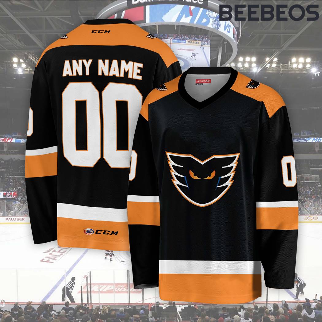 AHL Lehigh Valley Phantoms Black Hockey Jersey