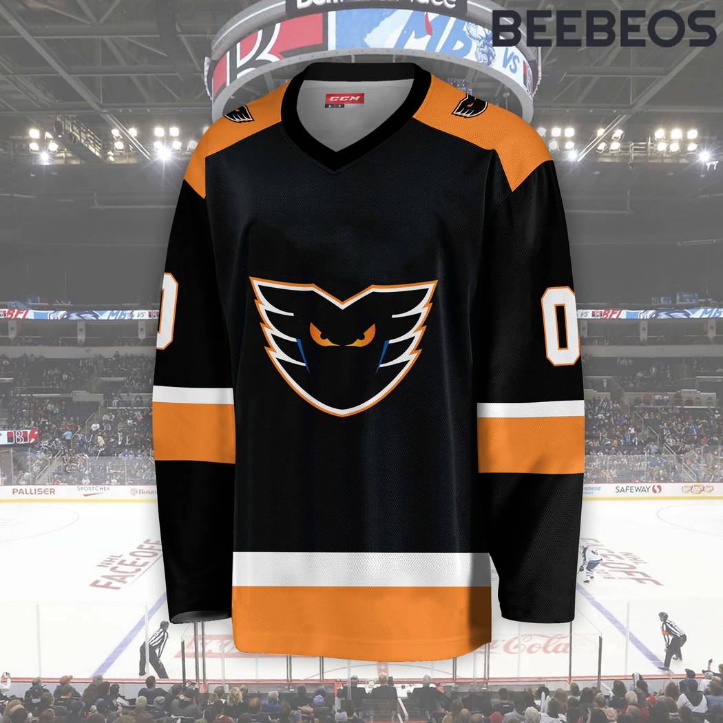 AHL Lehigh Valley Phantoms Black Hockey Jersey