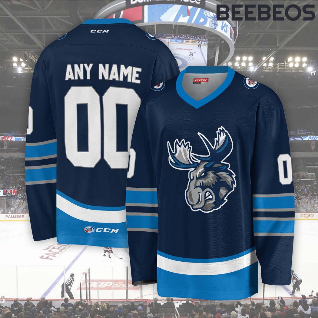 AHL Milwaukee Admirals Blue Hockey Jersey