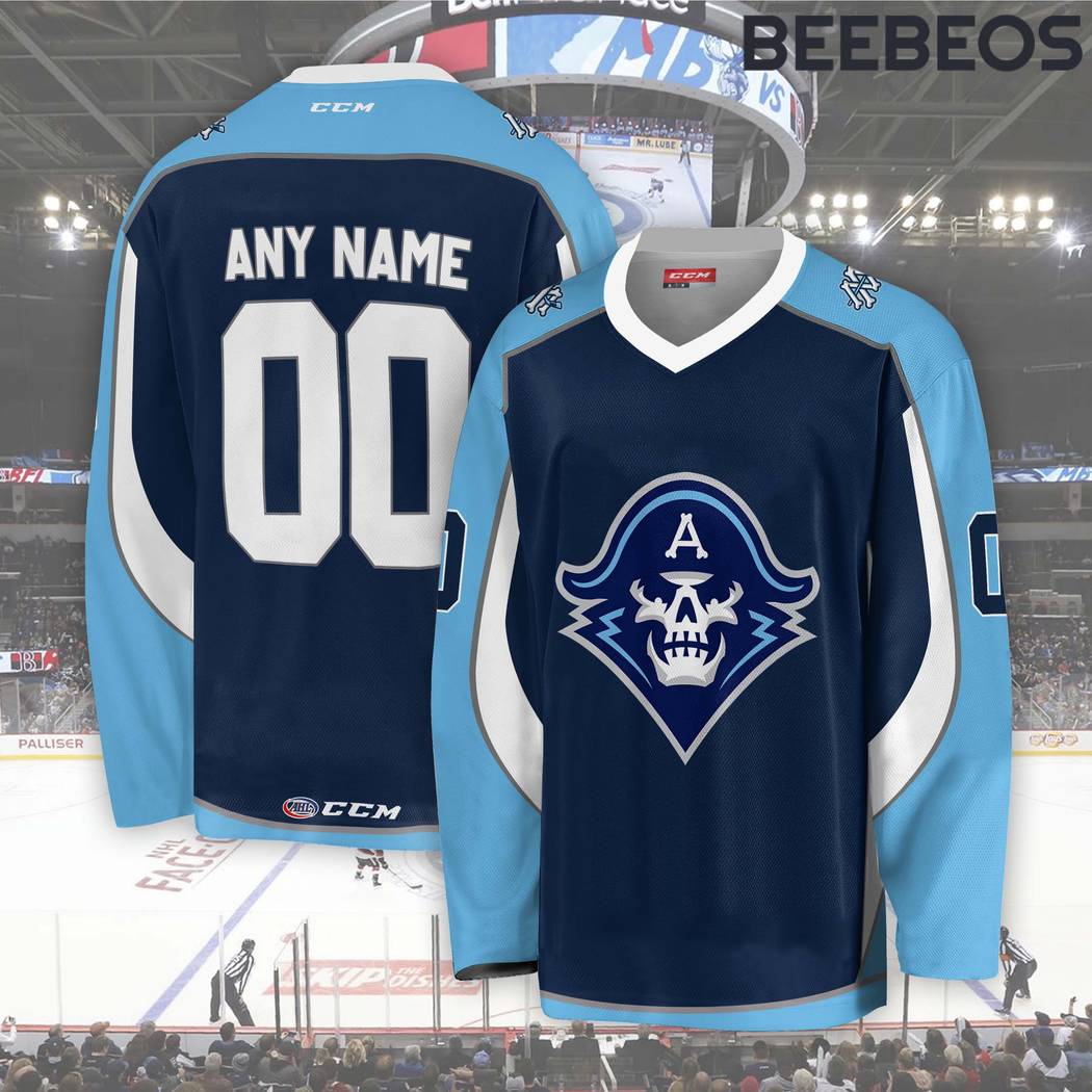 AHL Milwaukee Admirals Blue Hockey Jersey