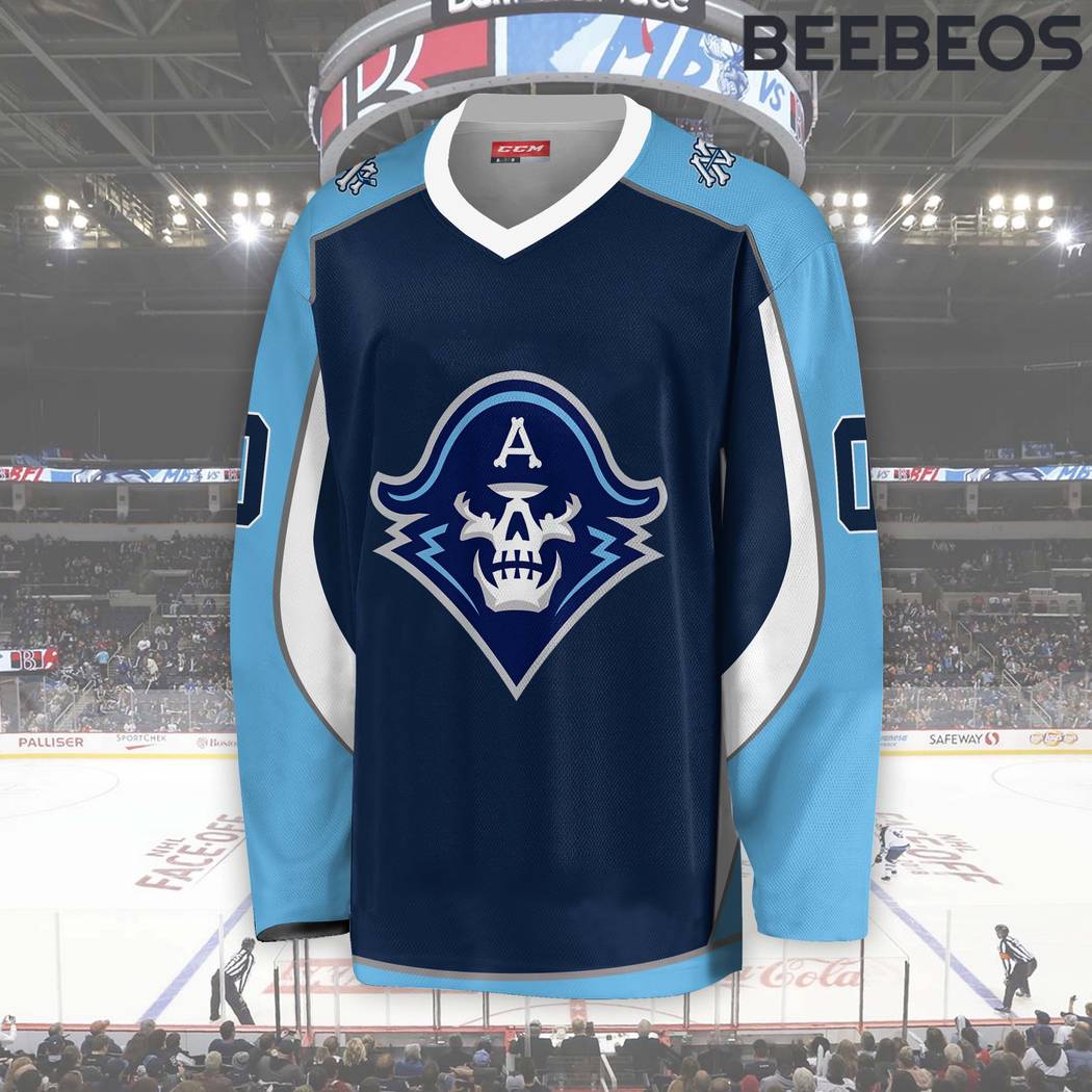 AHL Milwaukee Admirals Blue Hockey Jersey