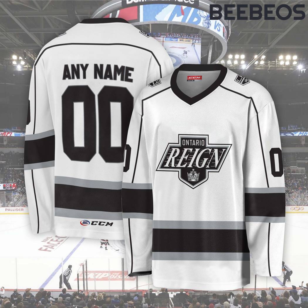 AHL Ontario Reign White Hockey Jersey