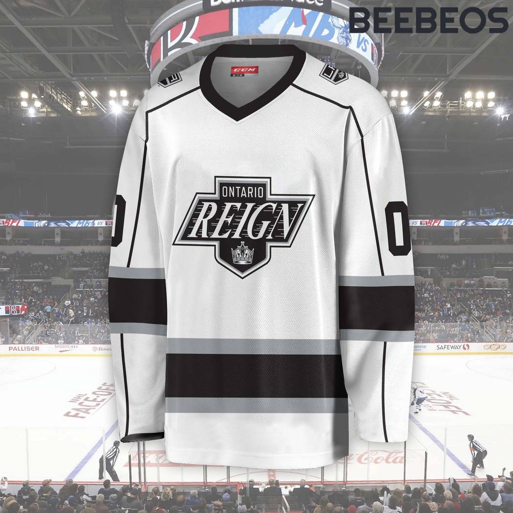 AHL Ontario Reign White Hockey Jersey