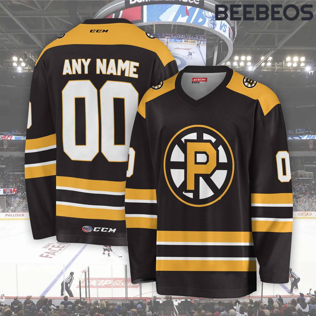 AHL Providence Bruins Black Hockey Jersey