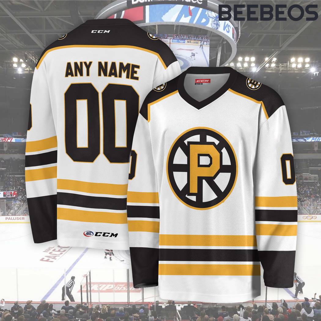 AHL Providence Bruins White Hockey Jersey