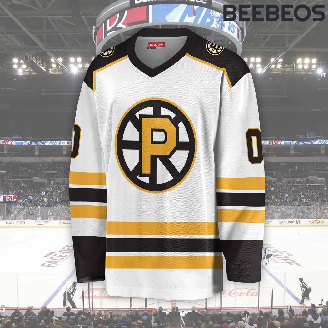 AHL Providence Bruins White Hockey Jersey