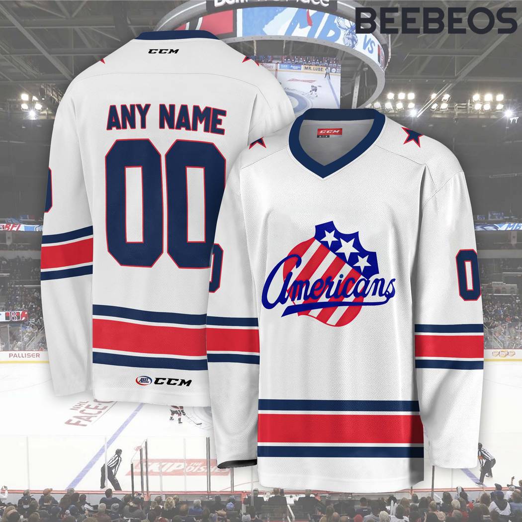 AHL Rochester Americans Blue Hockey Jersey