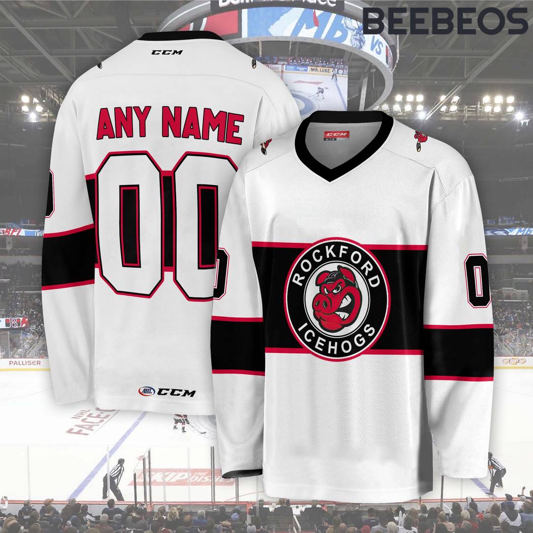 AHL Rockford IceHogs Black Hockey Jersey