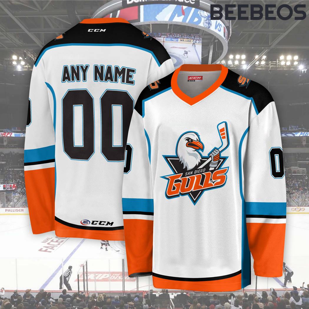 AHL San Diego Gulls Black Hockey Jersey