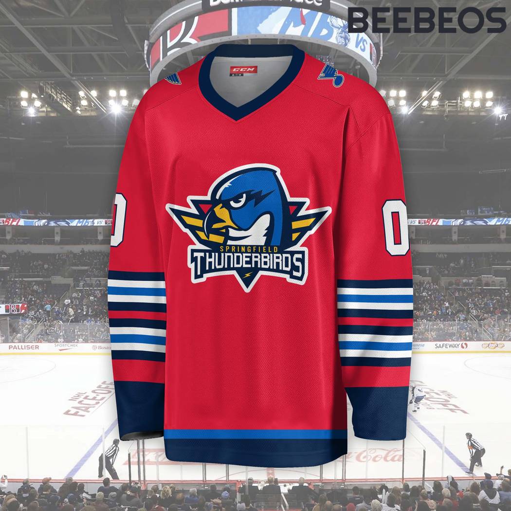 AHL Springfield Thunderbirds Red Hockey Jersey