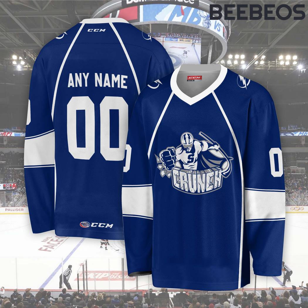 AHL Syracuse Crunch Blue Hockey Jersey