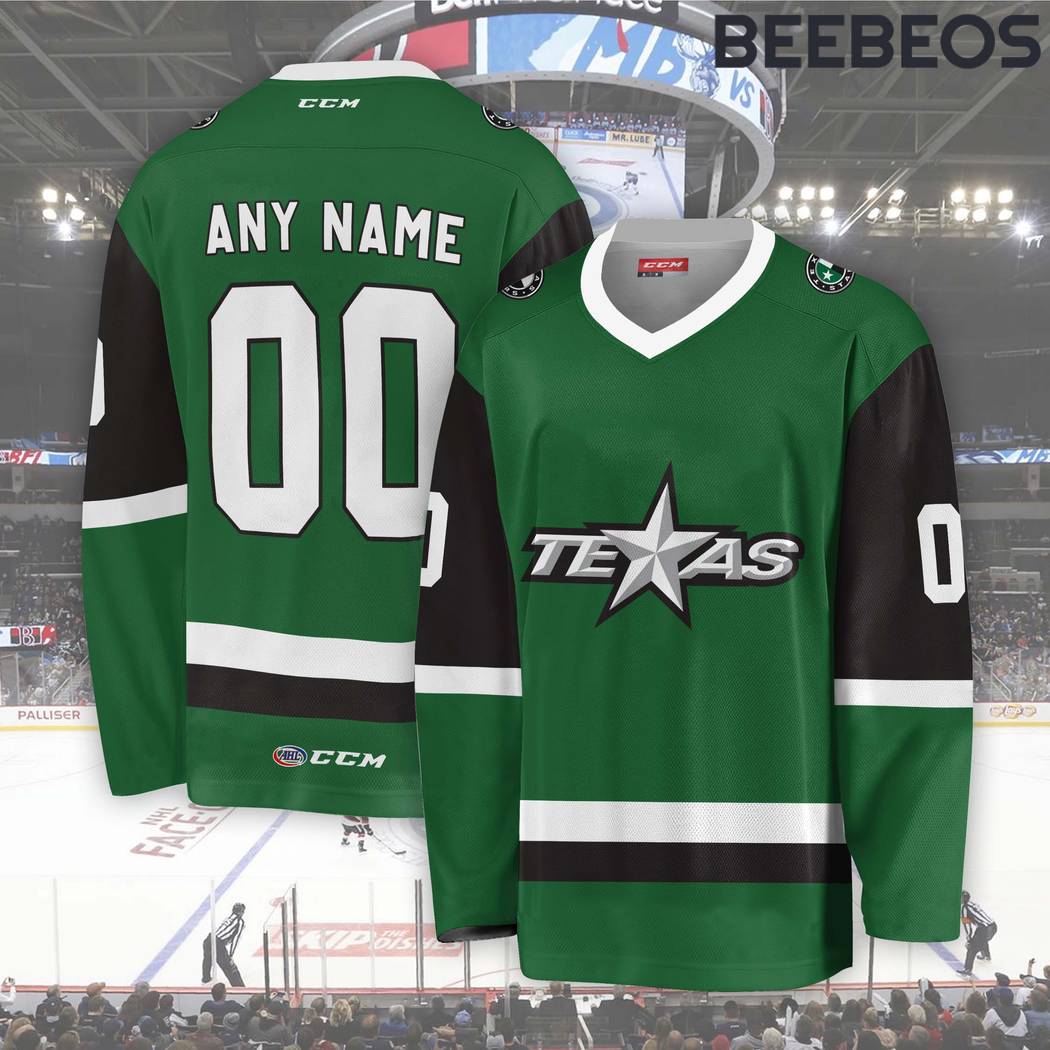 AHL Texas Stars White Hockey Jersey