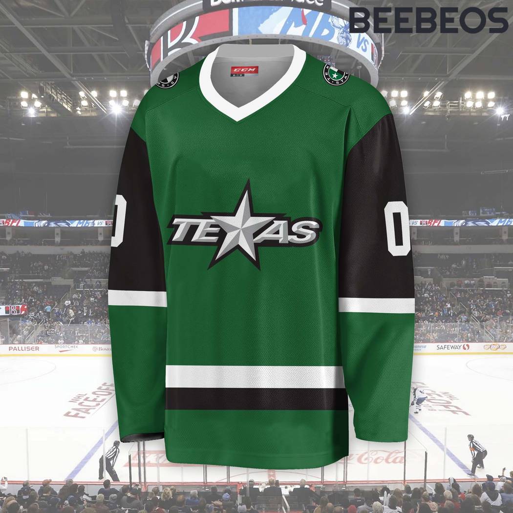 AHL Texas Stars Green Hockey Jersey