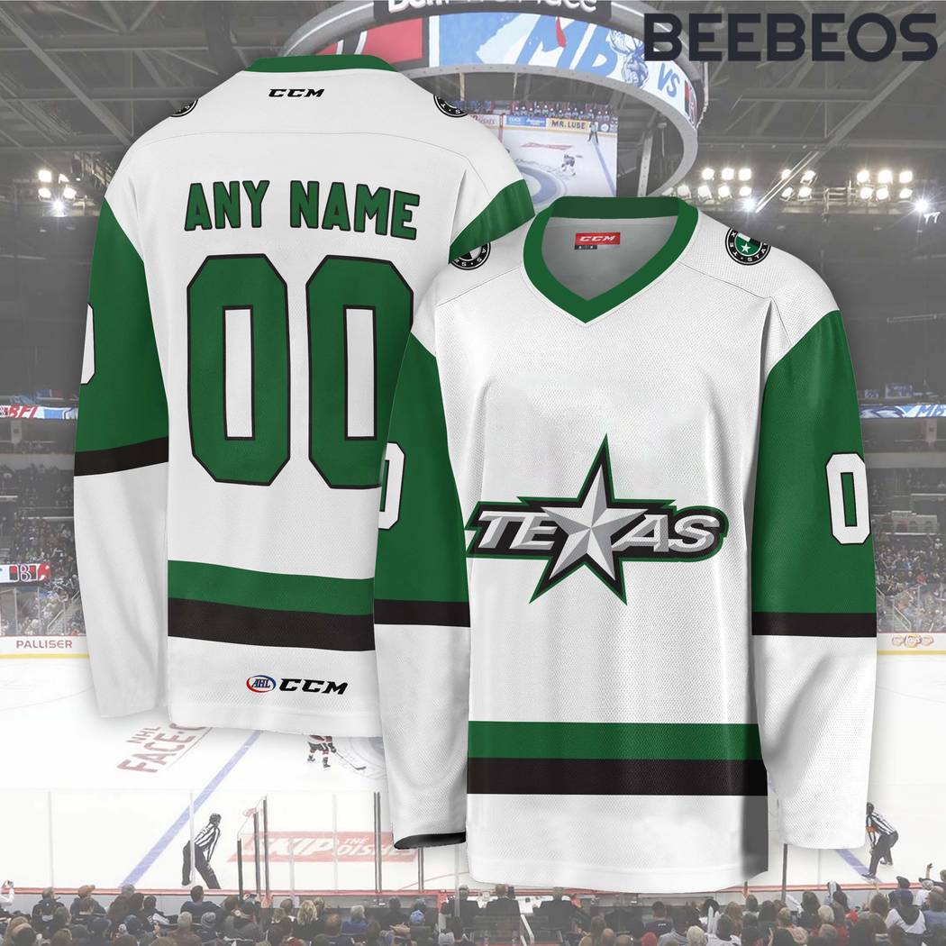 AHL Texas Stars Green Hockey Jersey