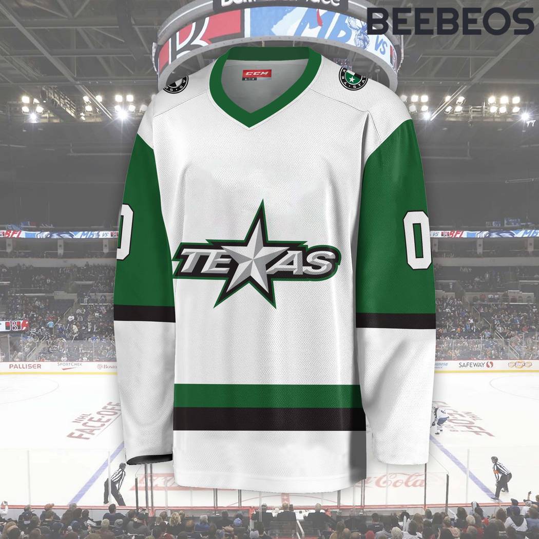 AHL Texas Stars White Hockey Jersey