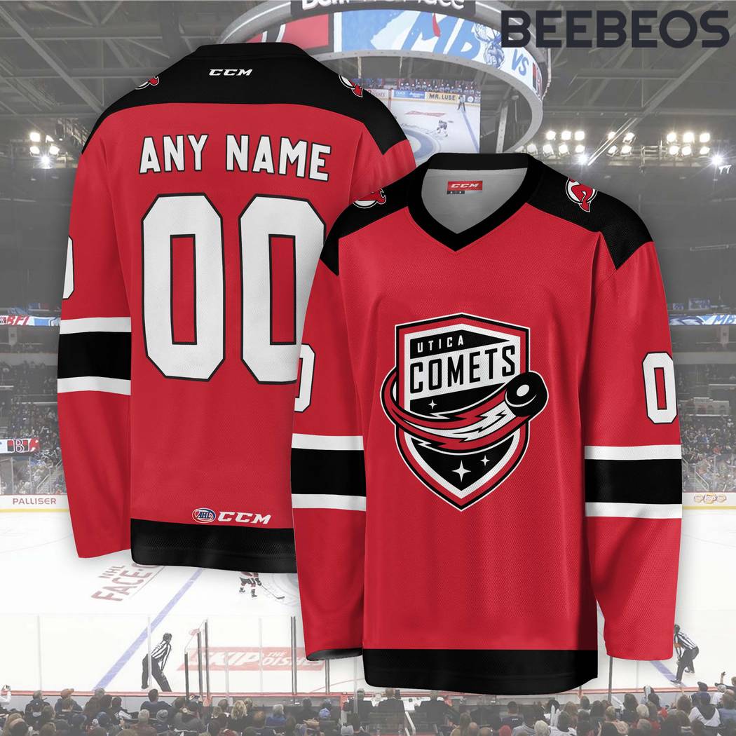 AHL Utica Comets Red Hockey Jersey