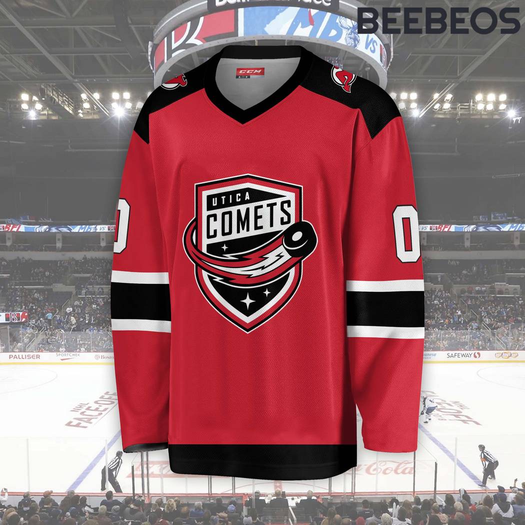 AHL Utica Comets Red Hockey Jersey