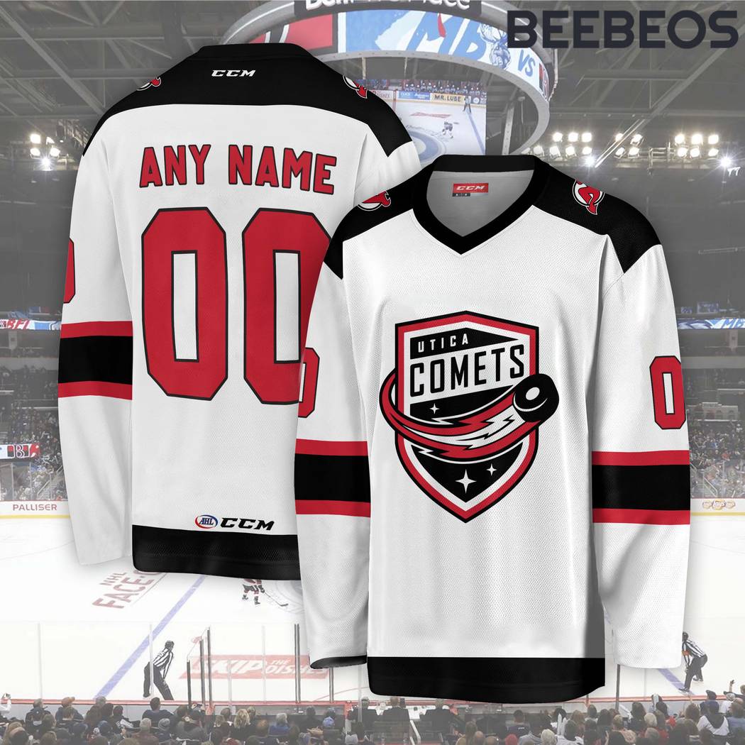 AHL Utica Comets White Hockey Jersey