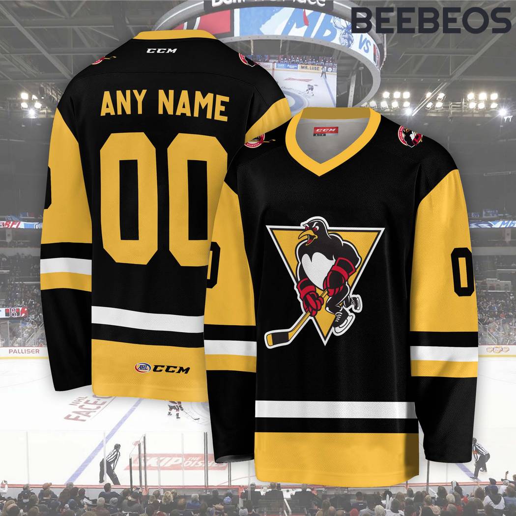 AHL Wilkes-Barre Scranton Penguins Black Hockey Jersey