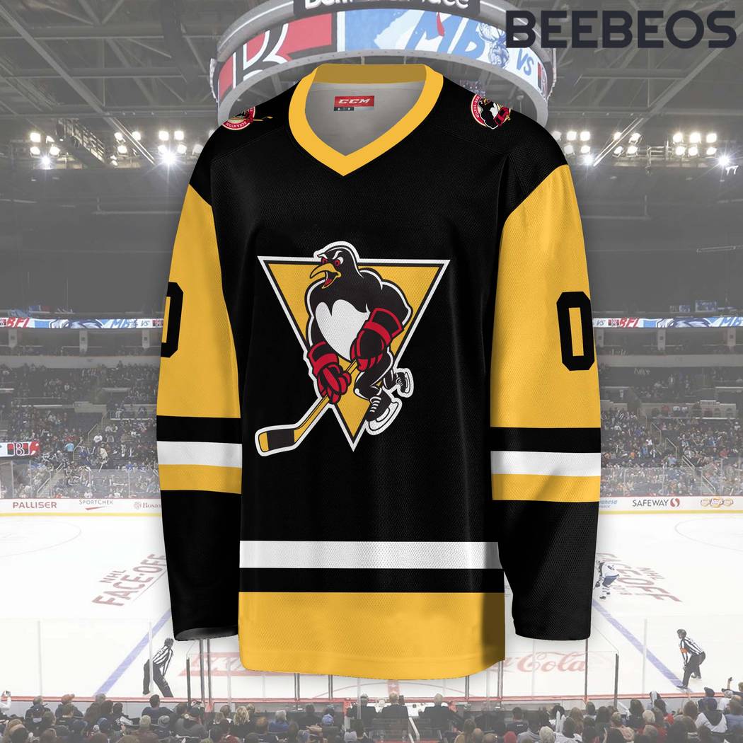 AHL Wilkes-Barre Scranton Penguins Black Hockey Jersey