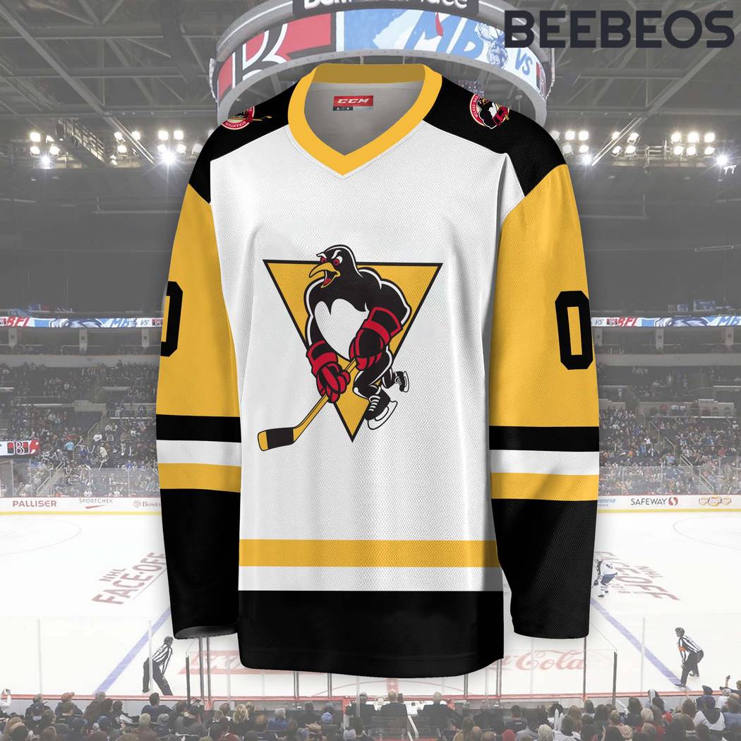 AHL Wilkes-Barre Scranton Penguins White Hockey Jersey