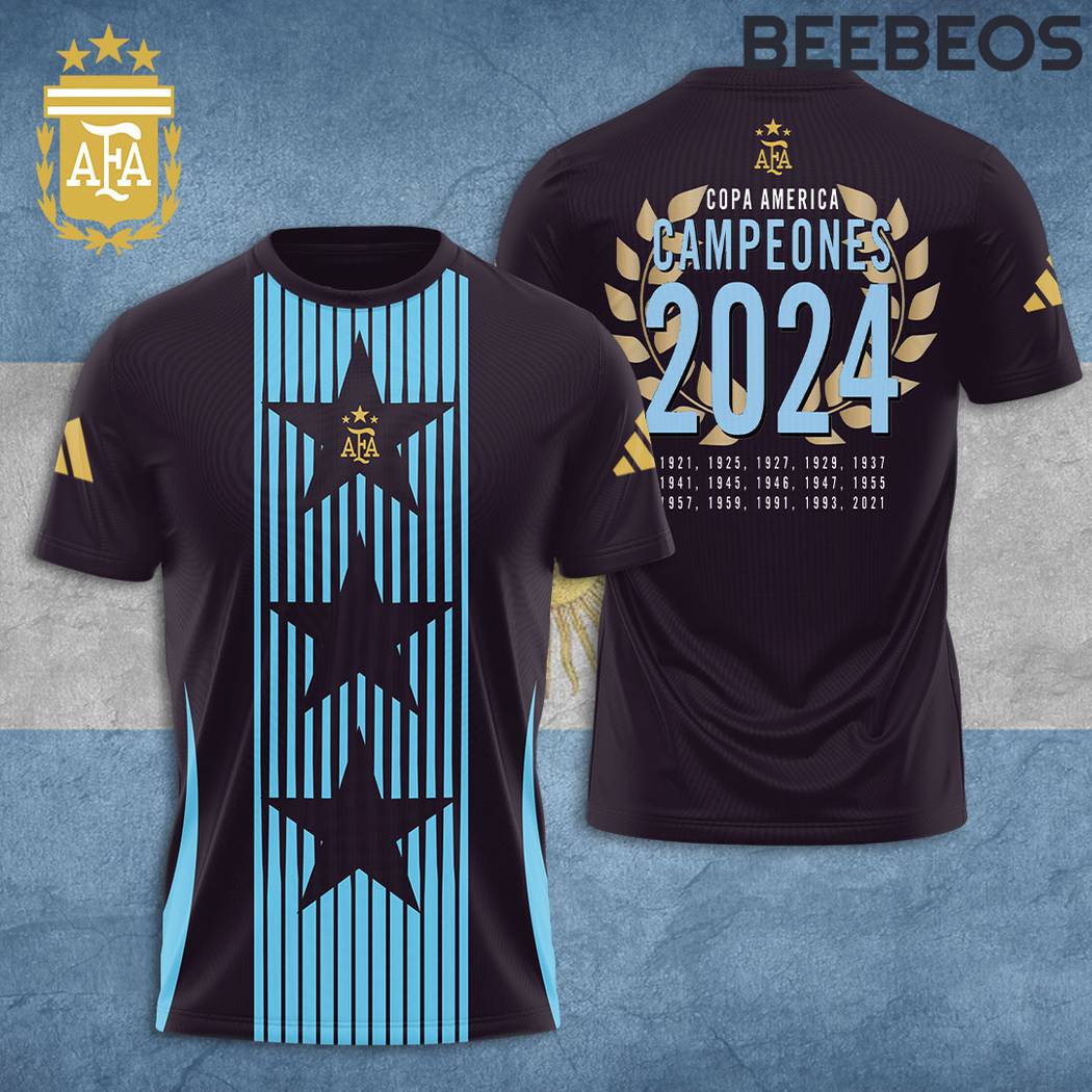 Argentina Nation Football Team Copa America Champions T-Shirt