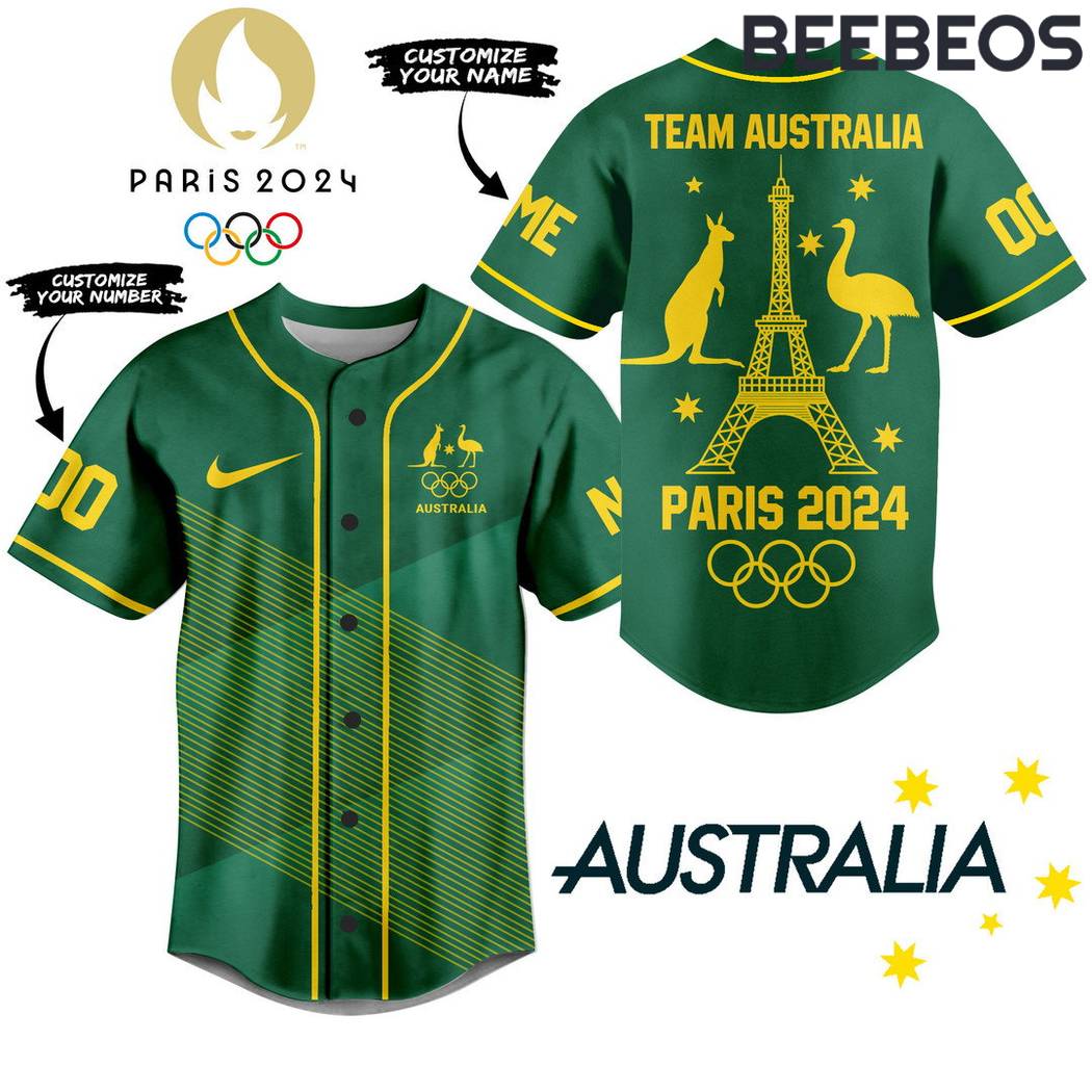 Australia Olympic Team Baseball Jersey