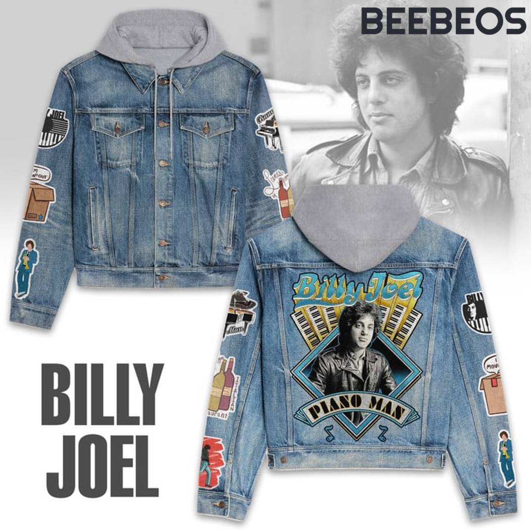 Billy Joel Hooded Denim Jacket