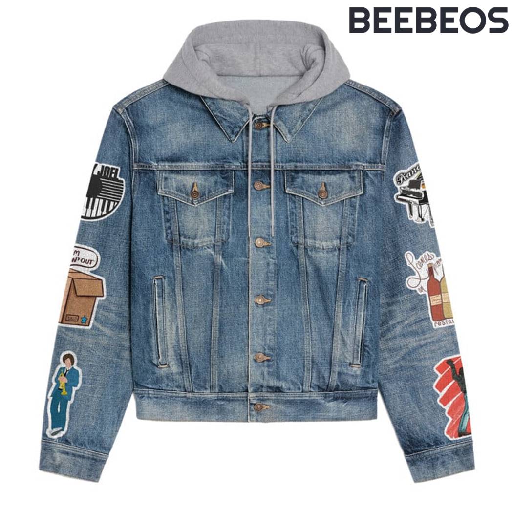 Billy Joel Hooded Denim Jacket