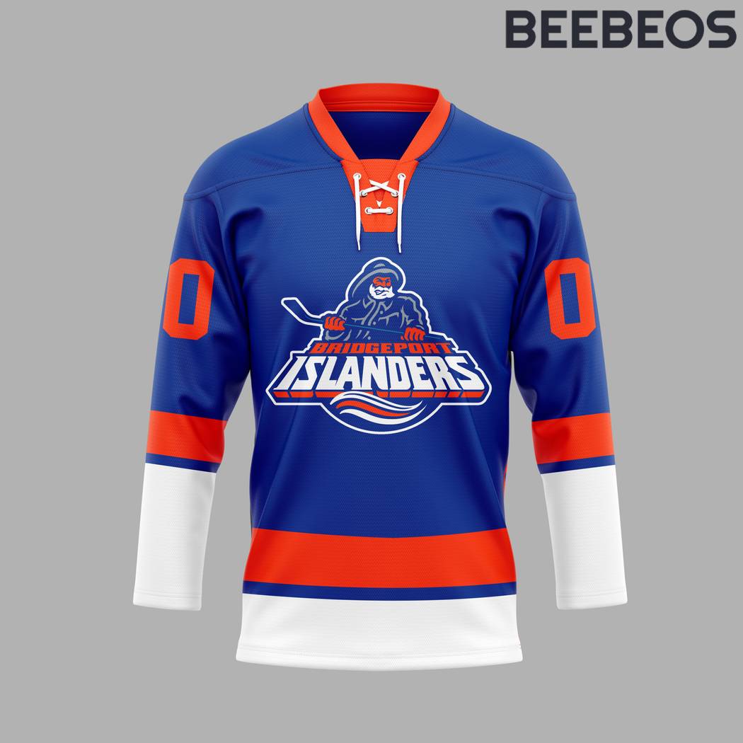 Bridgeport Islanders 2024 Blue Hockey Jersey