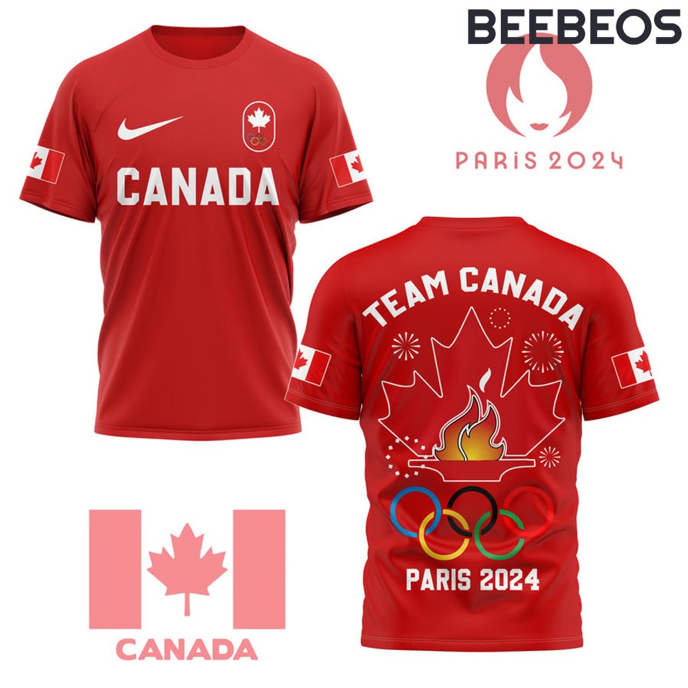 Canada Team Olympic Paris 2024 Red T-Shirt