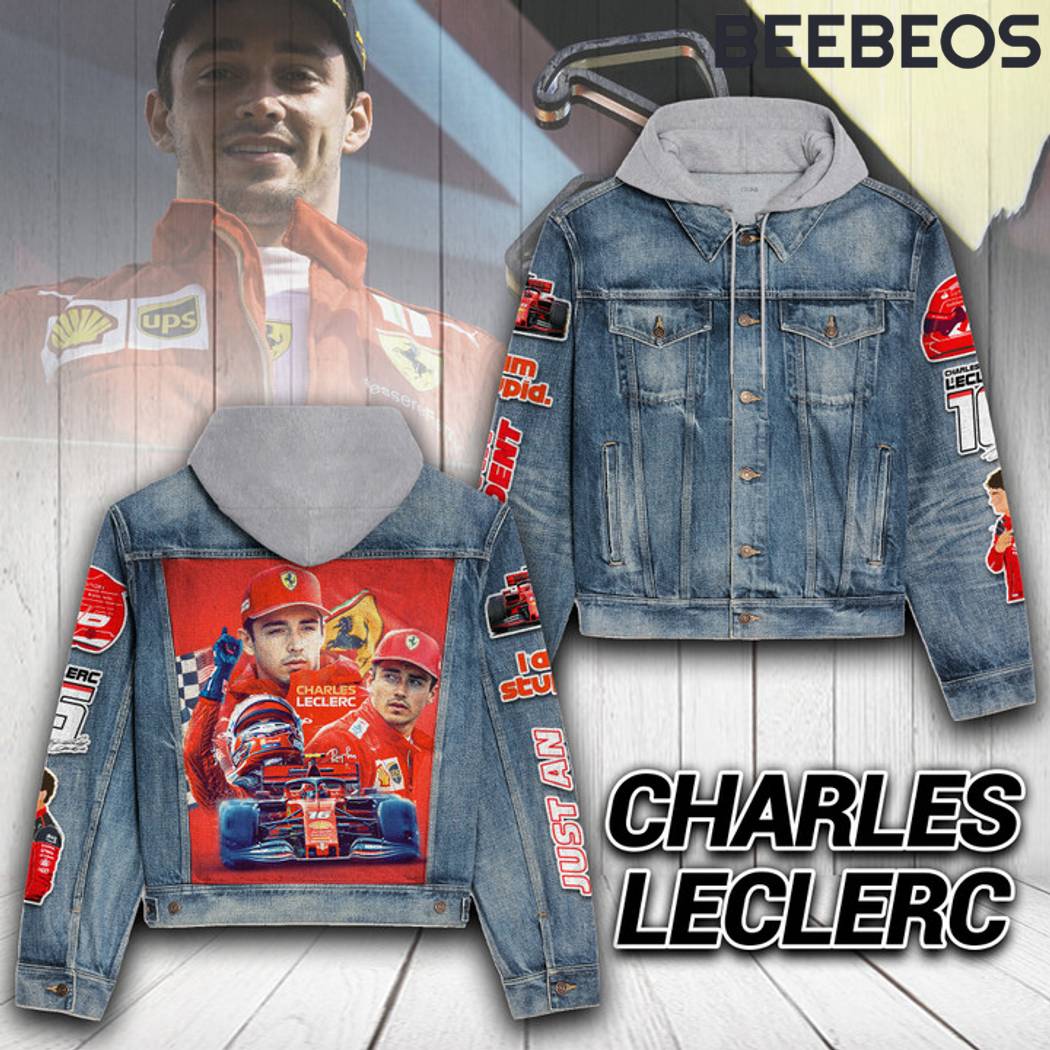 Charles Leclerc Hooded Denim Jacket