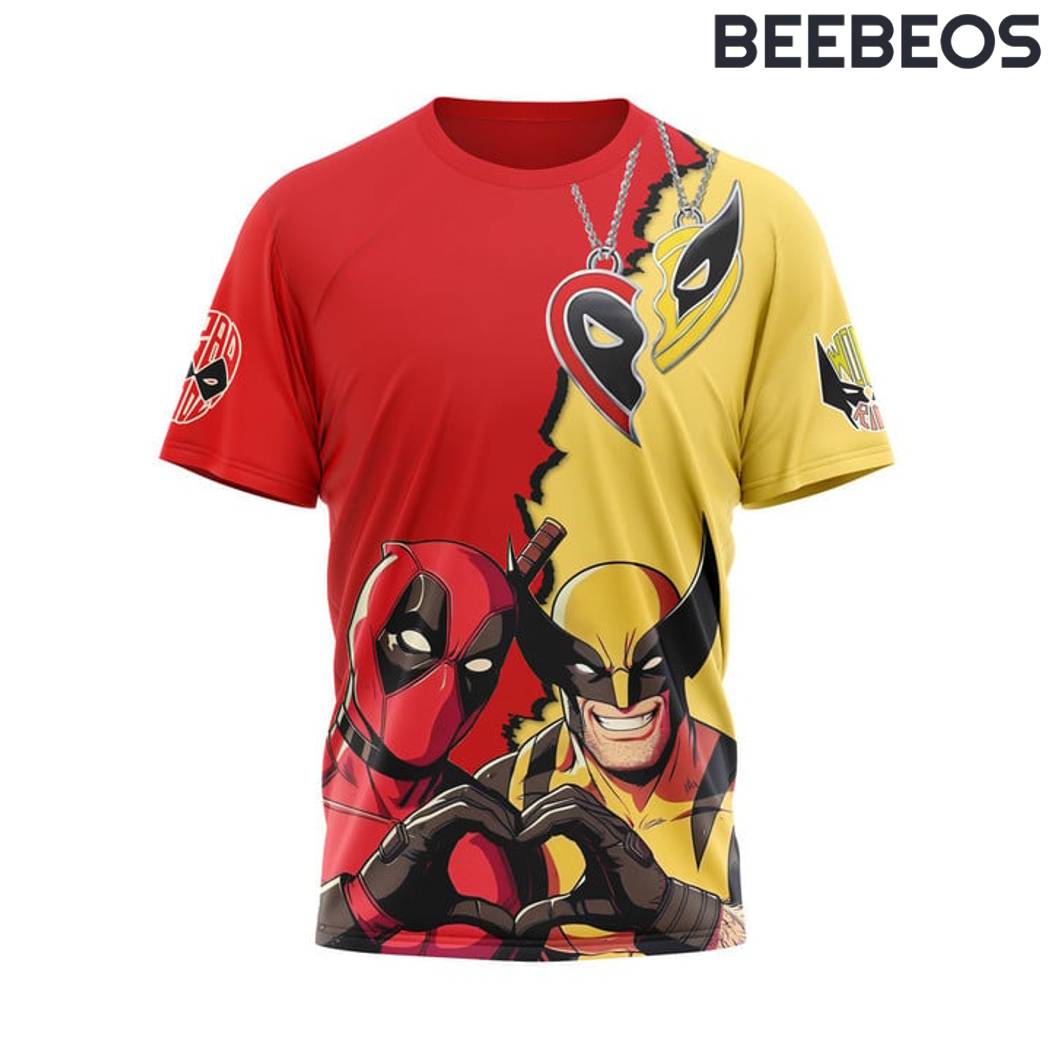 Deadpool x Wolverine Kiss Me T-Shirt