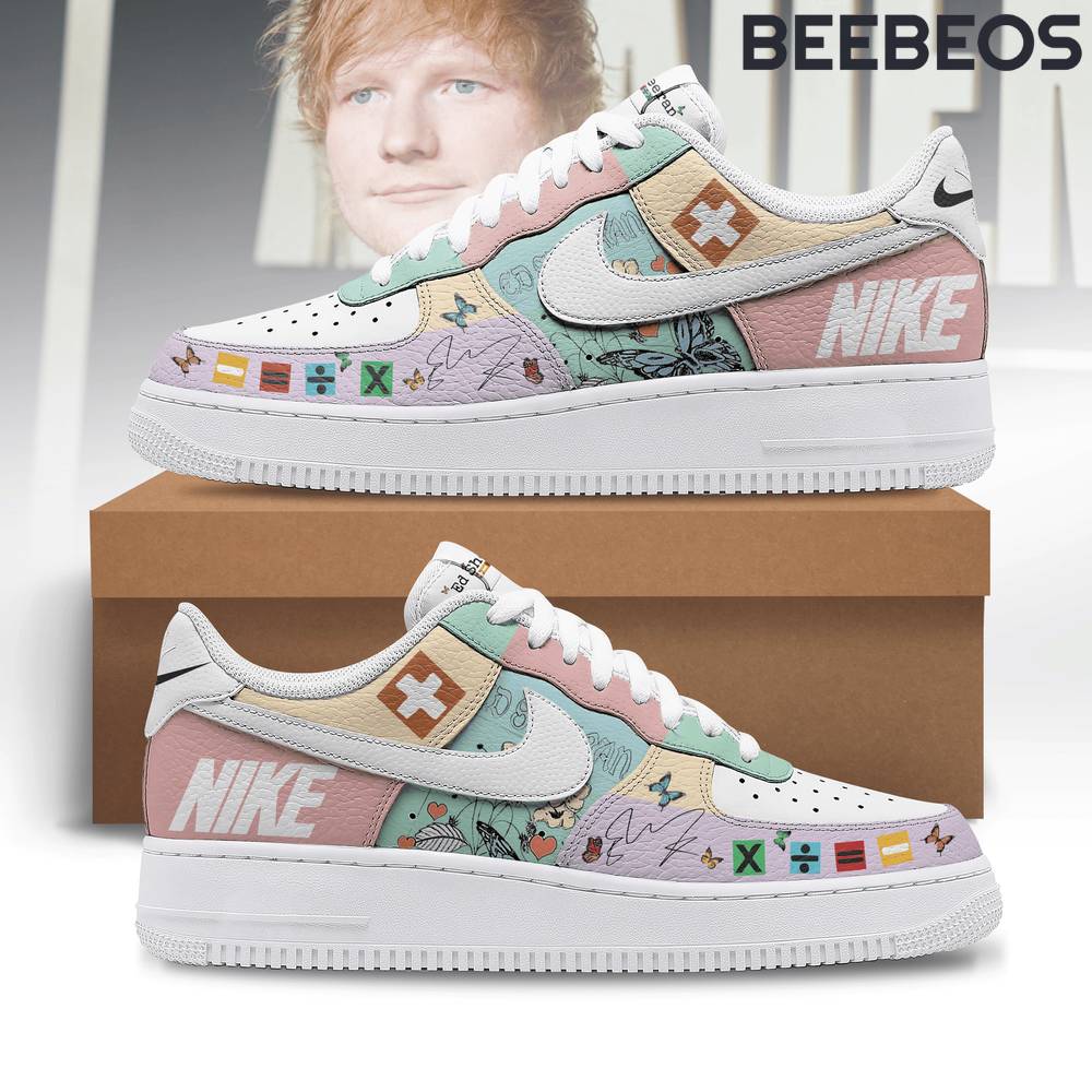 Ed Sheeran Colorful Air Force 1