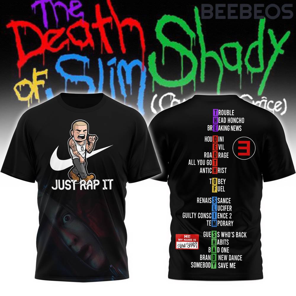 Eminem The Death of Slim Shady Just Rap It T-Shirt