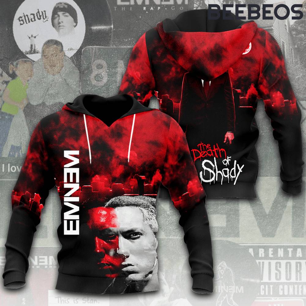 Eminem The Death of Slim Shady Red Hoodie