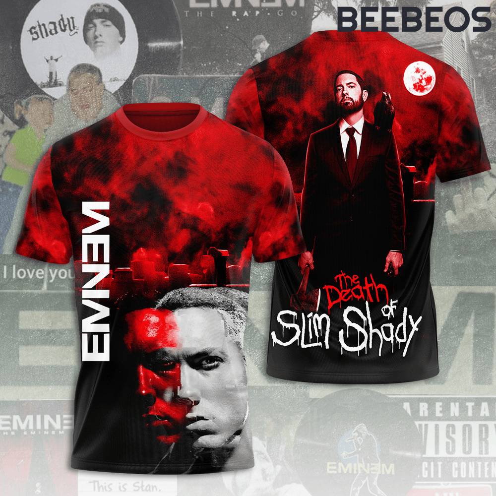 Eminem The Death of Slim Shady Red T-Shirt