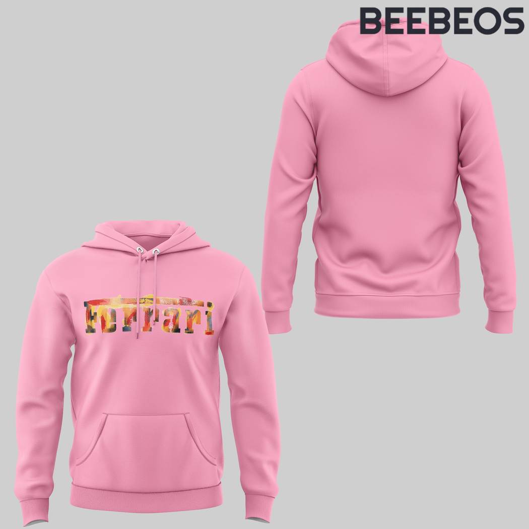 Ferrari Painterly Pink Hoodie