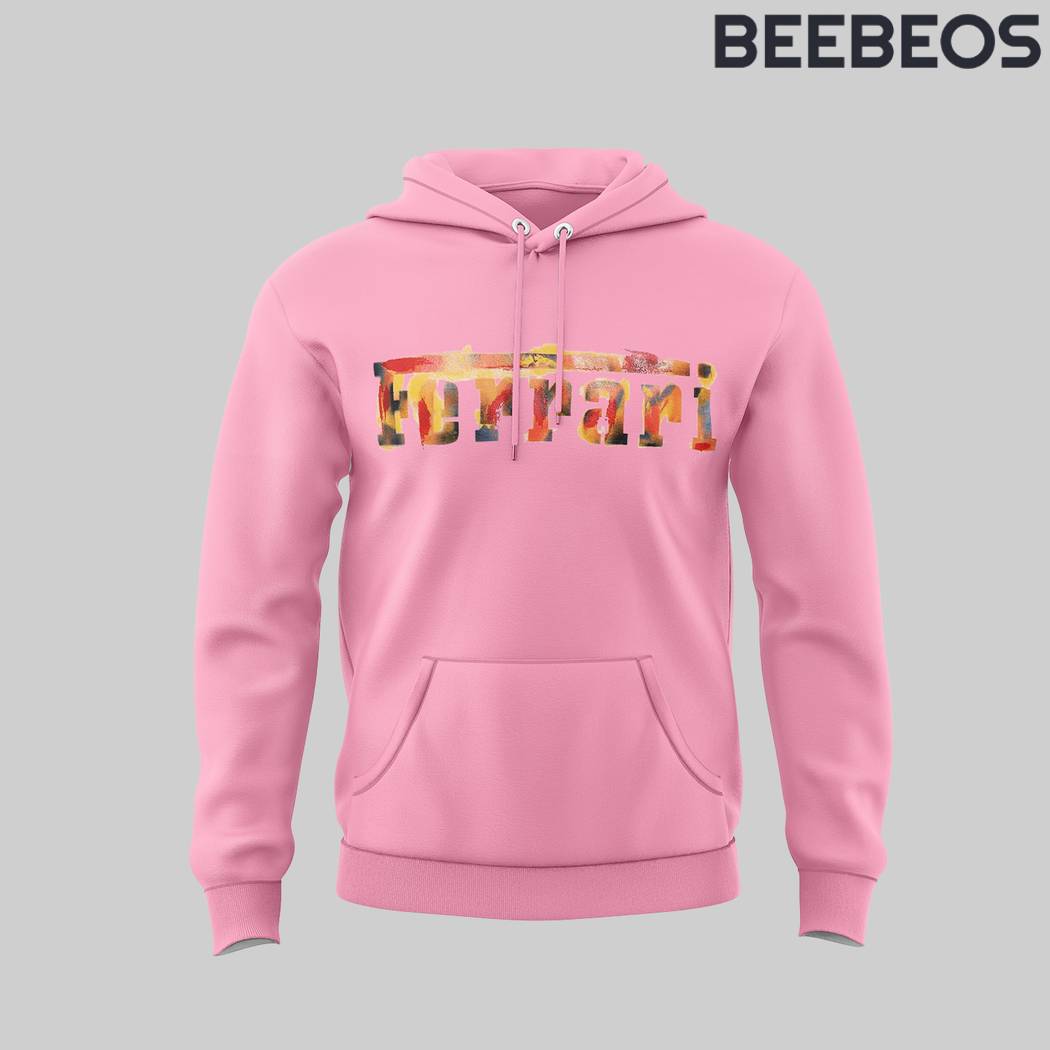 Ferrari Painterly Pink Hoodie