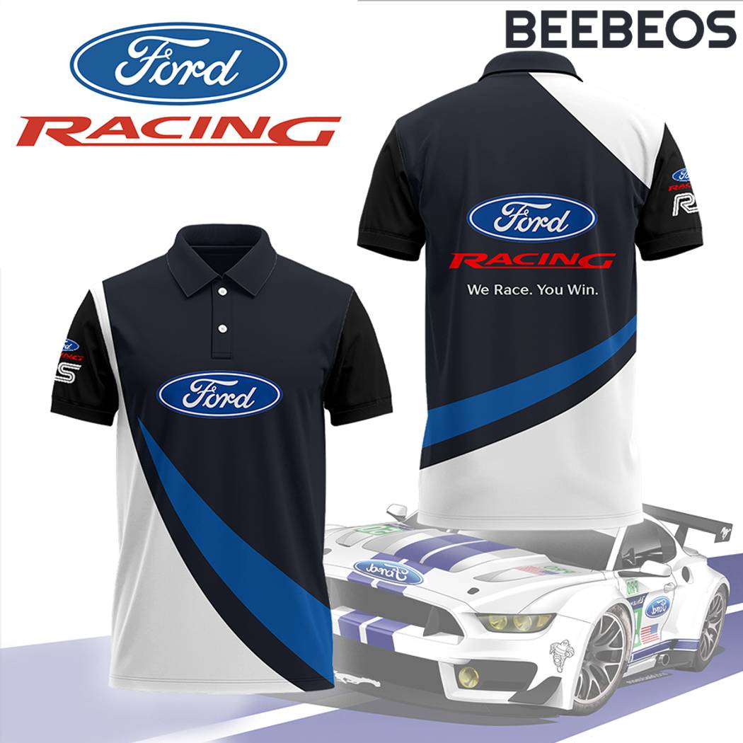 Ford Racing We Race You Win Polo Shirt