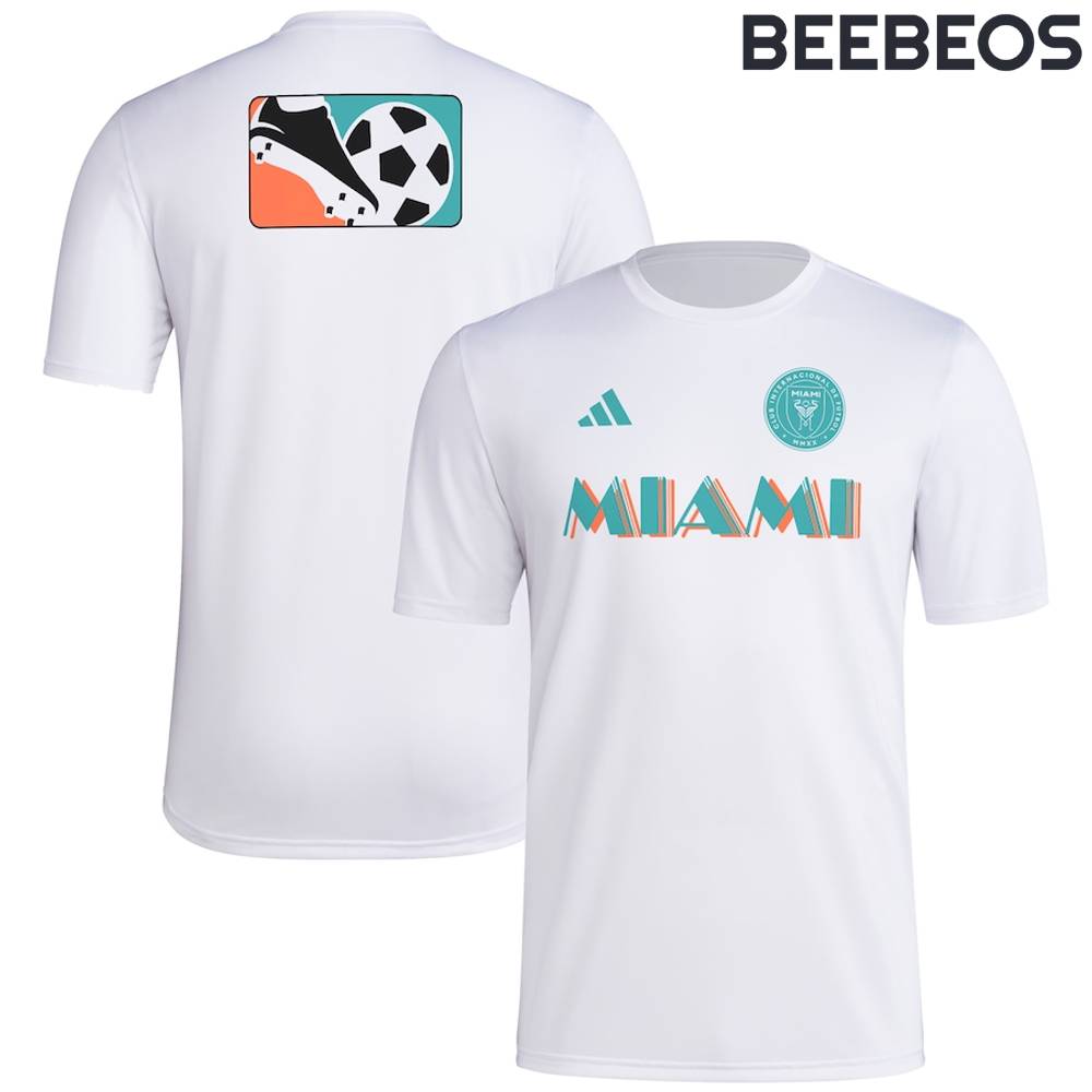 Inter Miami CF White 2024 Jersey Hook PreMatch T-Shirt