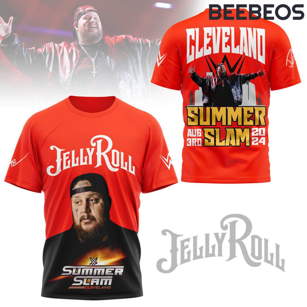 Jelly Roll Summer Slam 2024 Red T-Shirt