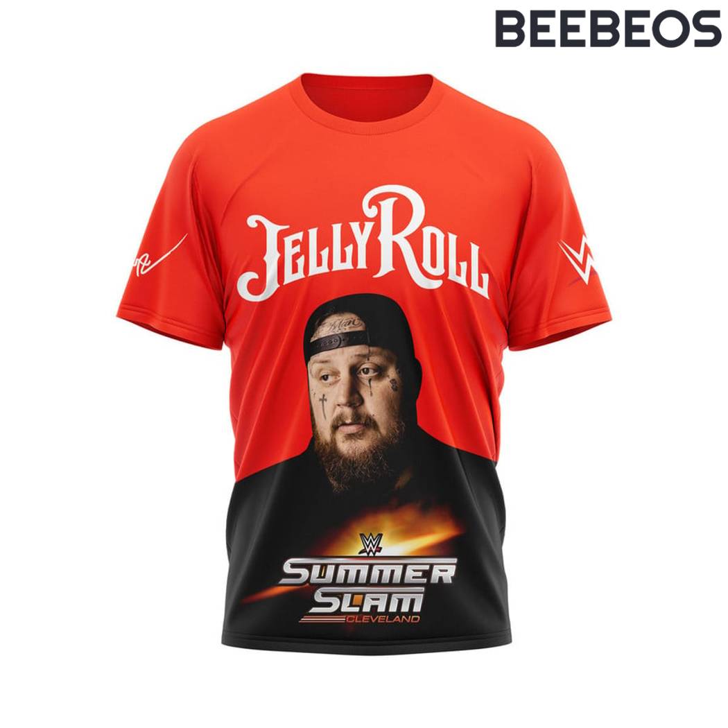 Jelly Roll Summer Slam 2024 Red T-Shirt